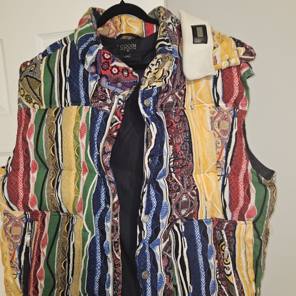 Coogi puffer vest and beanie